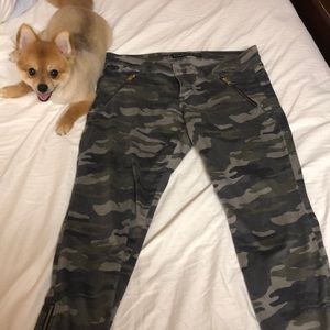 Army printed jeans